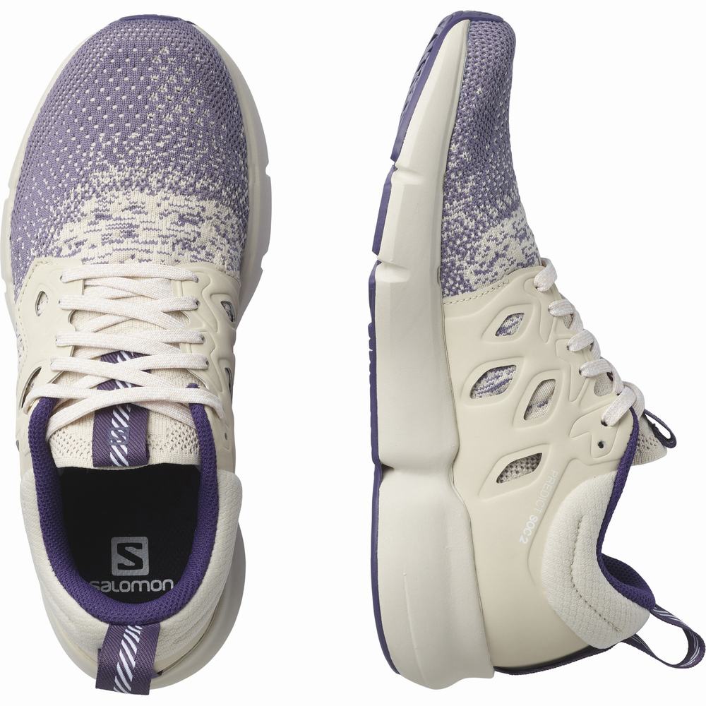 Dámské Běžecké Boty Salomon Predict Soc 2 Beige/Purple | CZ-9628173