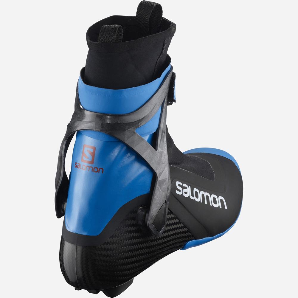 Dámské Lyžařské Boty Salomon S/Lab Carbon Skate El Black/Blue | CZ-2867159