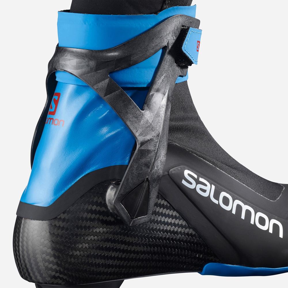 Dámské Lyžařské Boty Salomon S/Lab Carbon Skate El Black/Blue | CZ-2867159