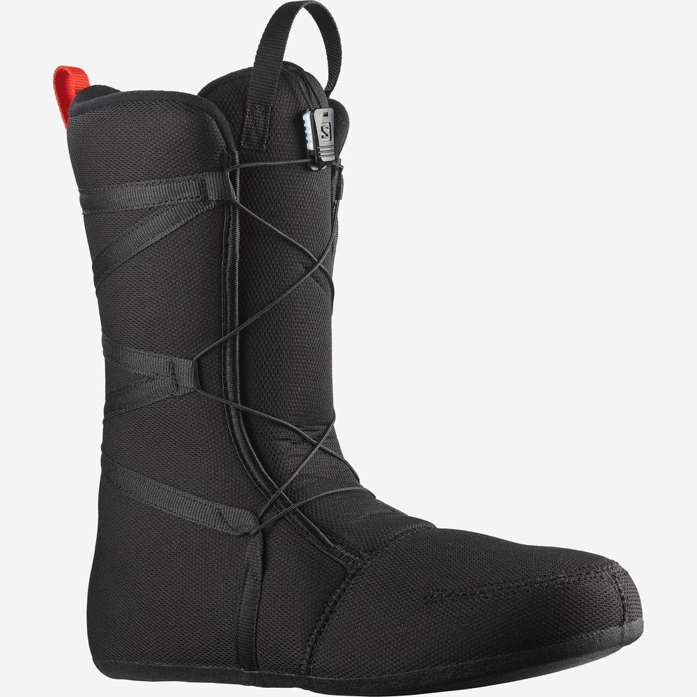 Dámské Snowboardové Boty Salomon Faction Rtl Boa Black/Red | CZ-1576849