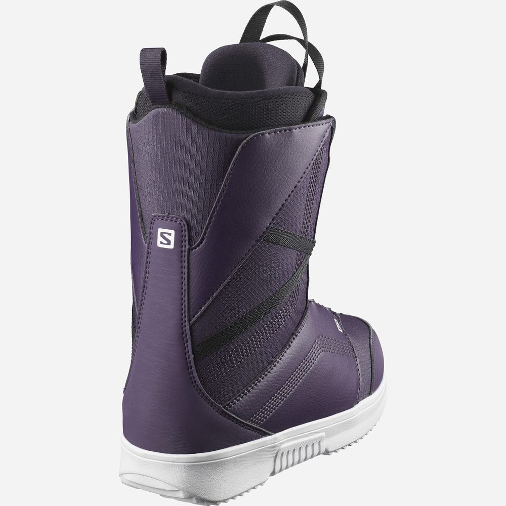 Dámské Snowboardové Boty Salomon Scarlet Boa Purple/White | CZ-4013827