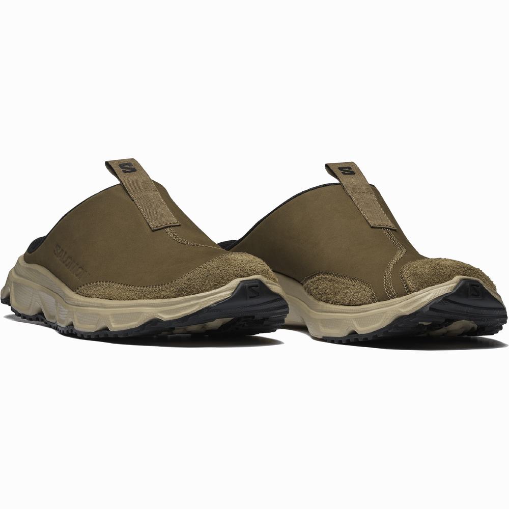 Dámské Tenisky Salomon Rx Pantofle Læder Advanced Olive/Black | CZ-7589604