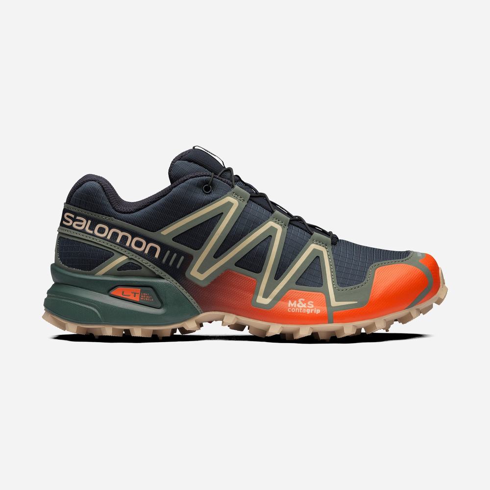 Dámské Tenisky Salomon Speedcross 3 Indigo/Red Orange/Green | CZ-0693218