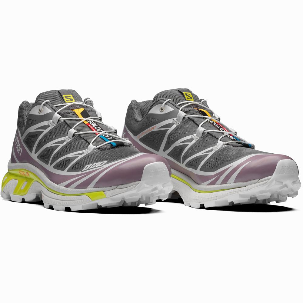 Dámské Tenisky Salomon Xt-6 Grey/Purple/Rose | CZ-0267158