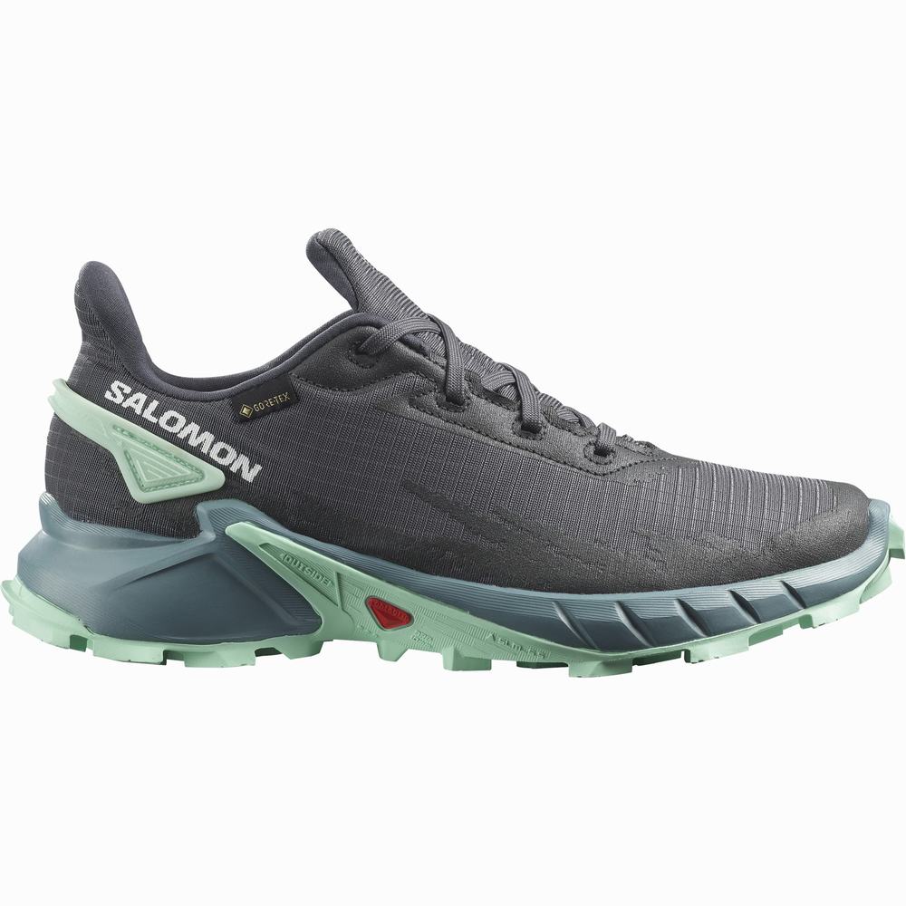 Dámské Trailové Běžecké Boty Salomon Alphacross 4 Gore-tex Šedé | CZ-4307691