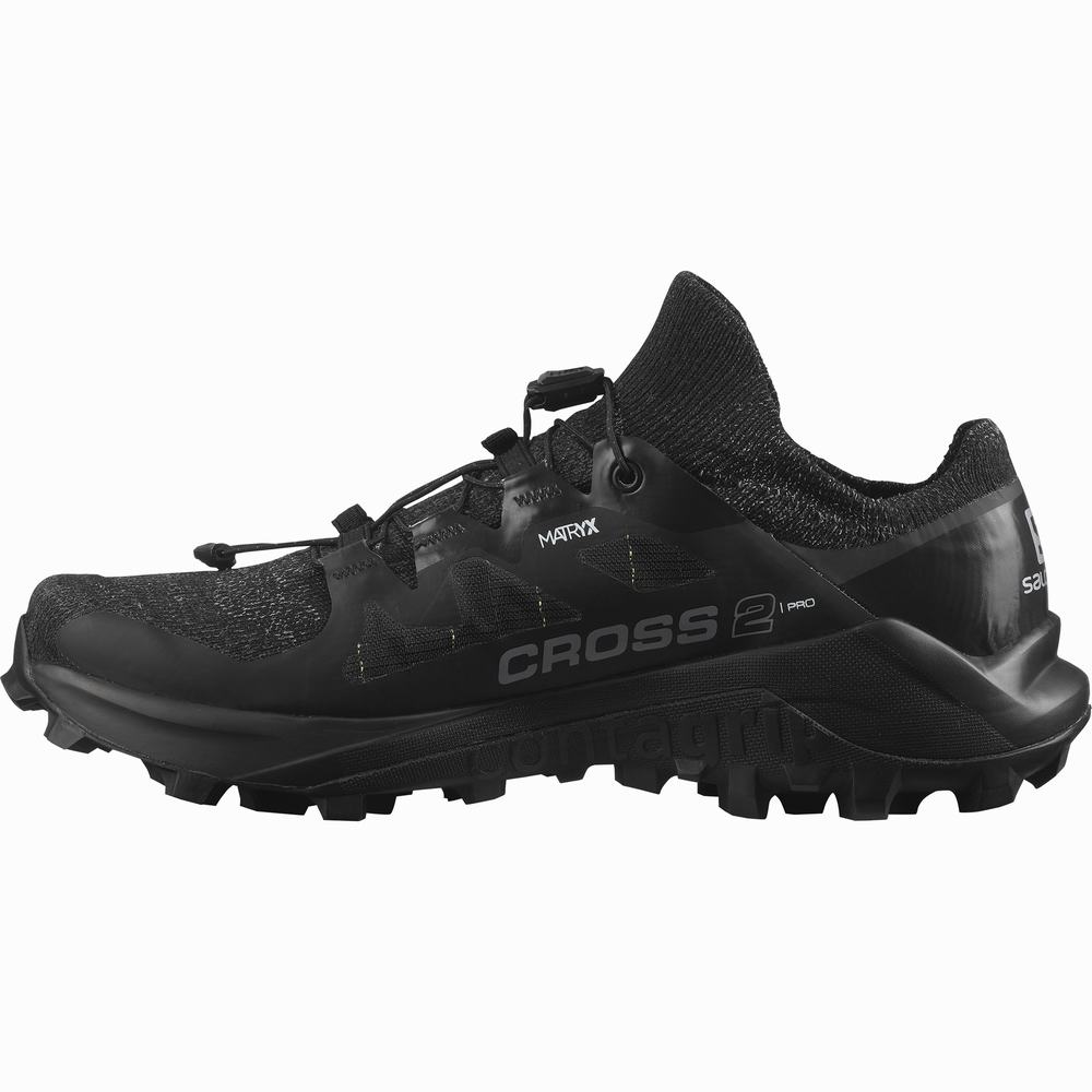 Dámské Trailové Běžecké Boty Salomon Cross Pro 2 Černé | CZ-1089753