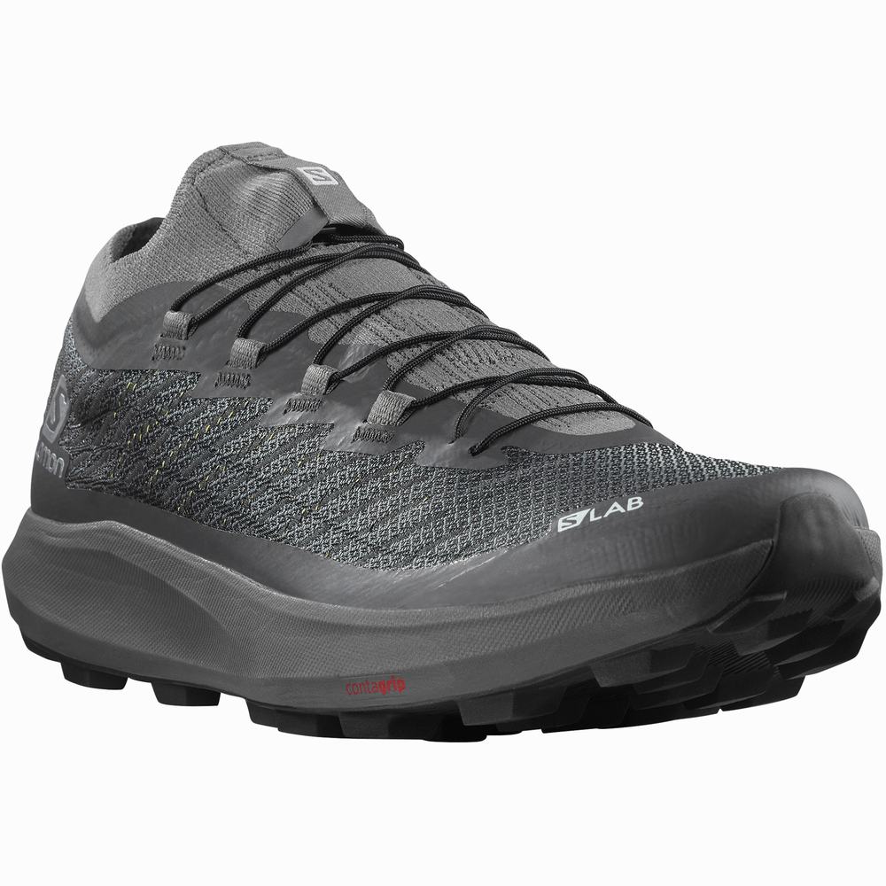 Dámské Trailové Běžecké Boty Salomon S/Lab Pulsar Soft Ground Grey/Black | CZ-2061379