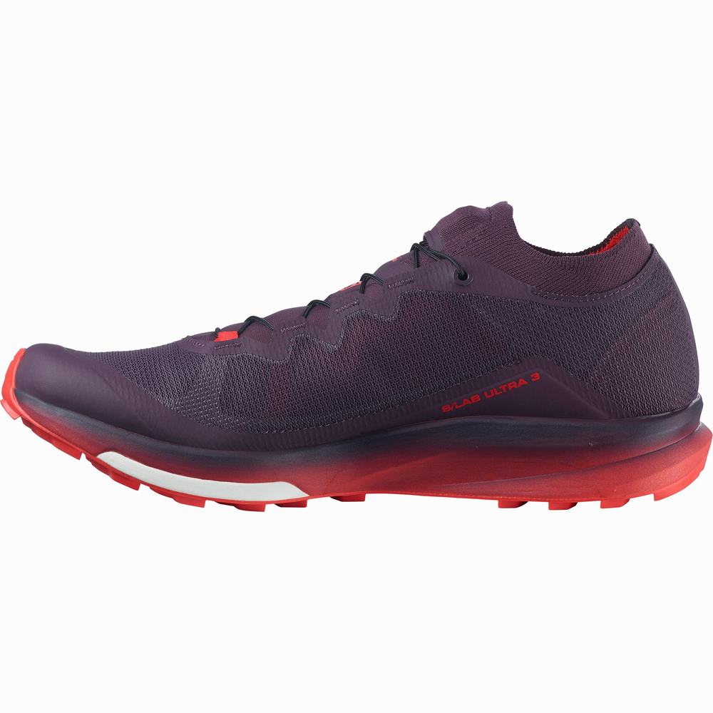 Dámské Trailové Běžecké Boty Salomon S/Lab Ultra 3 Purple/Red | CZ-2439675