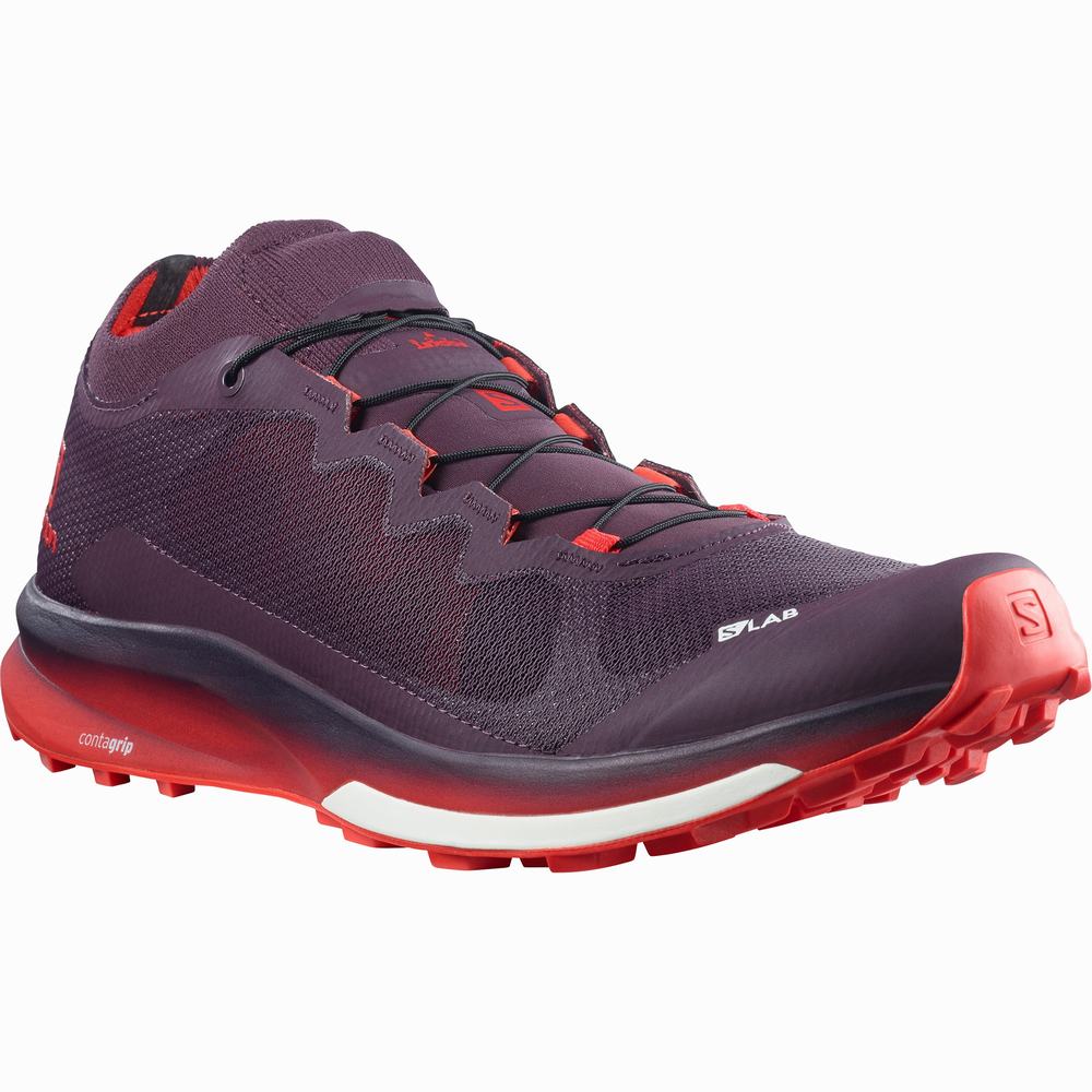 Dámské Trailové Běžecké Boty Salomon S/Lab Ultra 3 Purple/Red | CZ-2439675