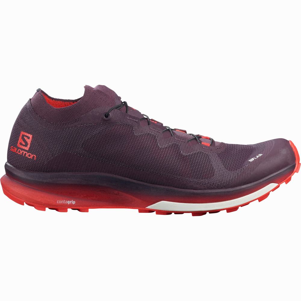 Dámské Trailové Běžecké Boty Salomon S/Lab Ultra 3 Purple/Red | CZ-2439675