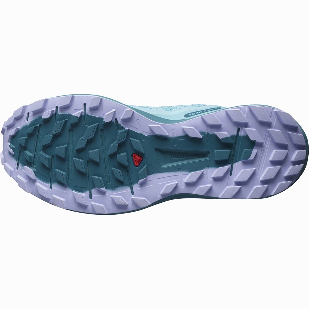 Dámské Trailové Běžecké Boty Salomon Sense Ride 4 Blue/Lavender | CZ-7862415