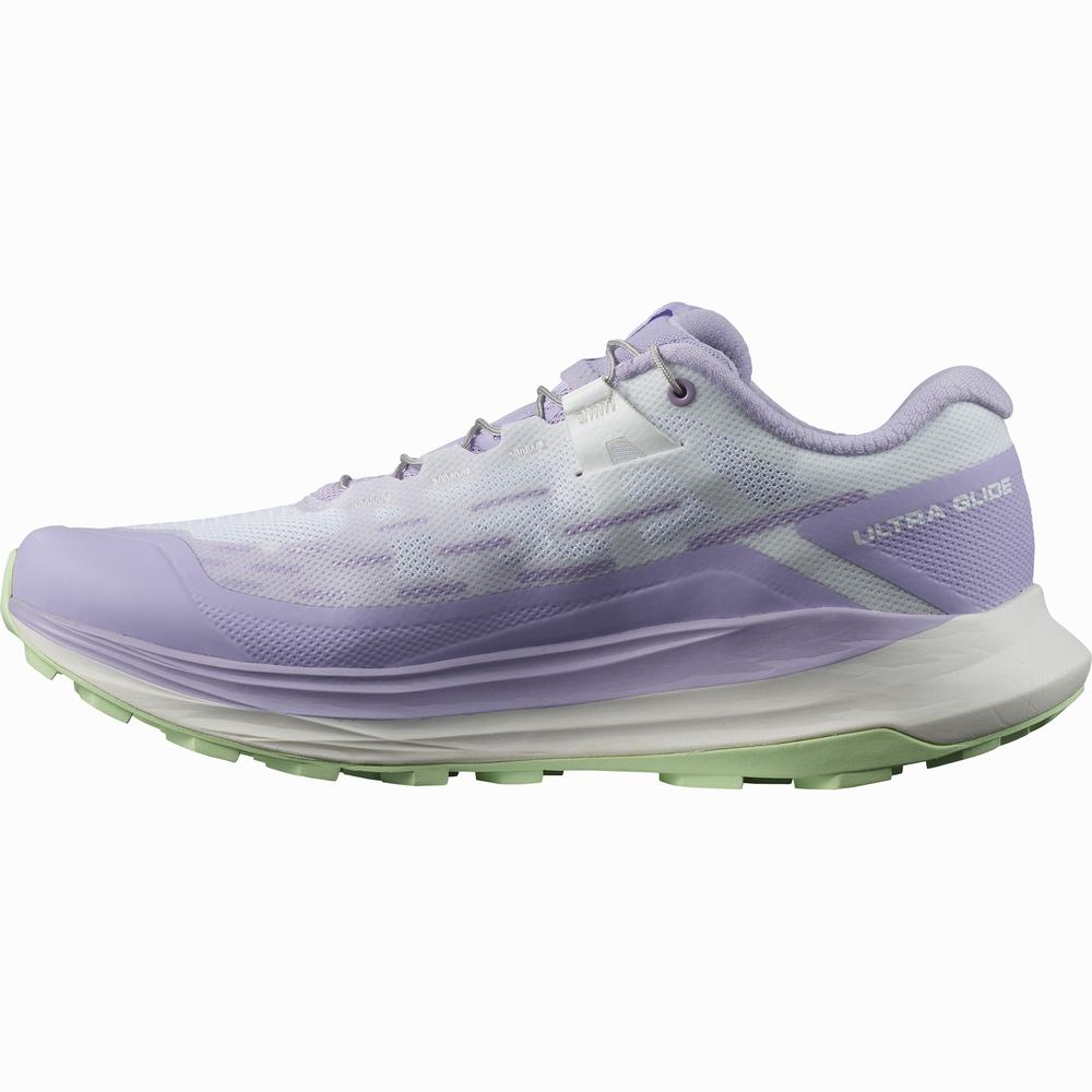 Dámské Trailové Běžecké Boty Salomon Ultra Glide Lavender/White/Green | CZ-3089271