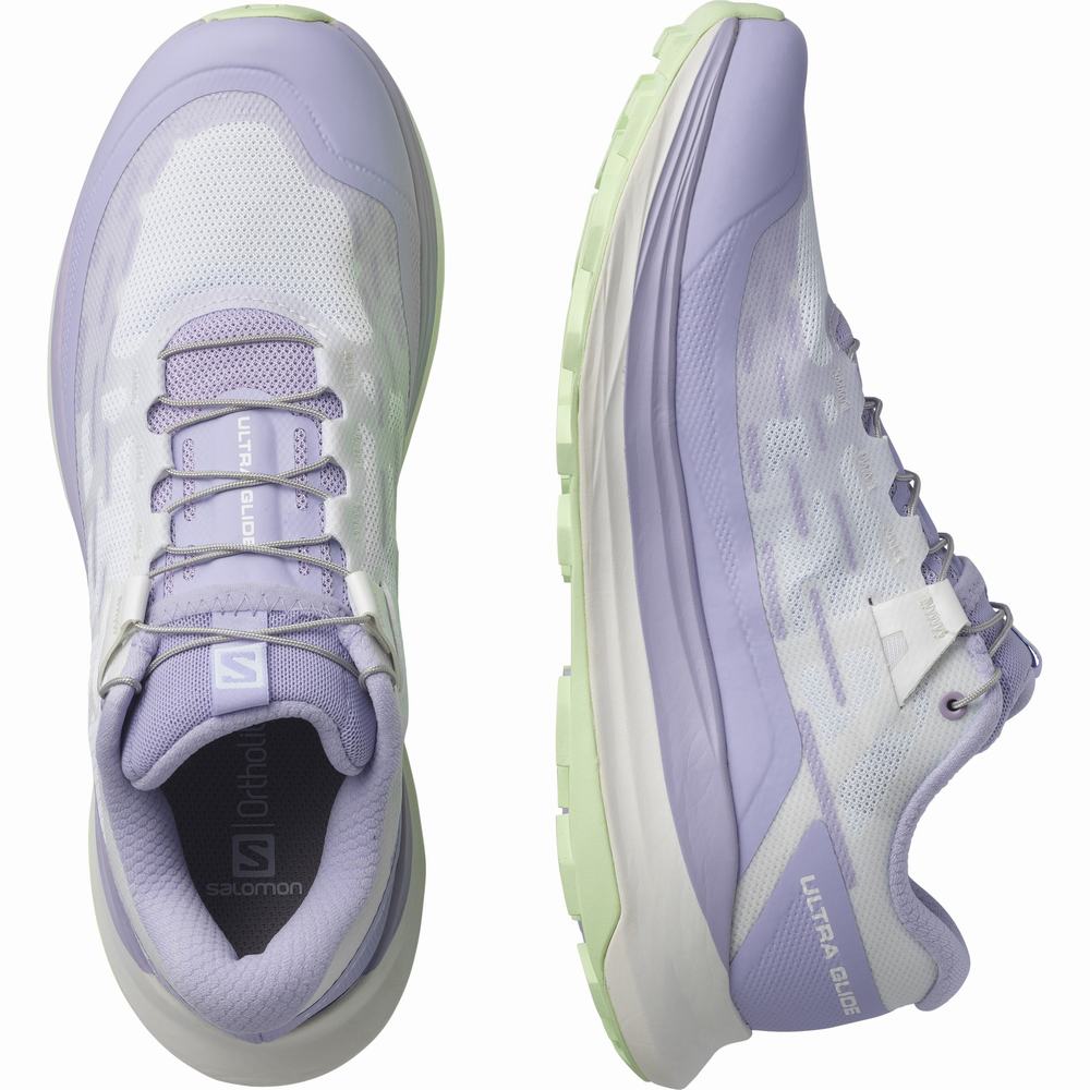 Dámské Trailové Běžecké Boty Salomon Ultra Glide Lavender/White/Green | CZ-3089271