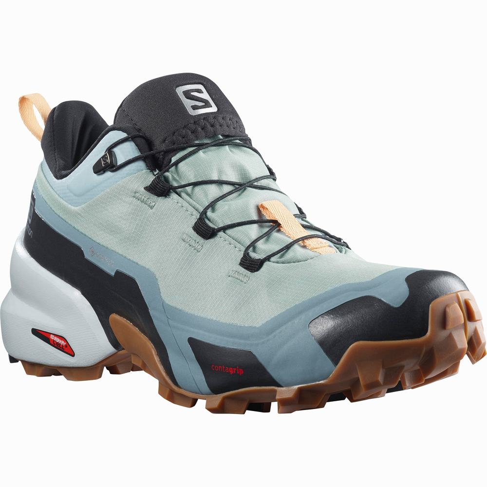 Dámské Turistické Boty Salomon Cross Hike Gore-tex Turquoise/Black | CZ-4869130