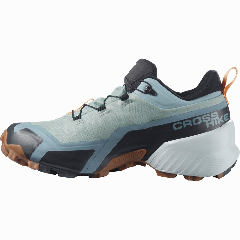 Dámské Turistické Boty Salomon Cross Hike Gore-tex Turquoise/Black | CZ-4869130