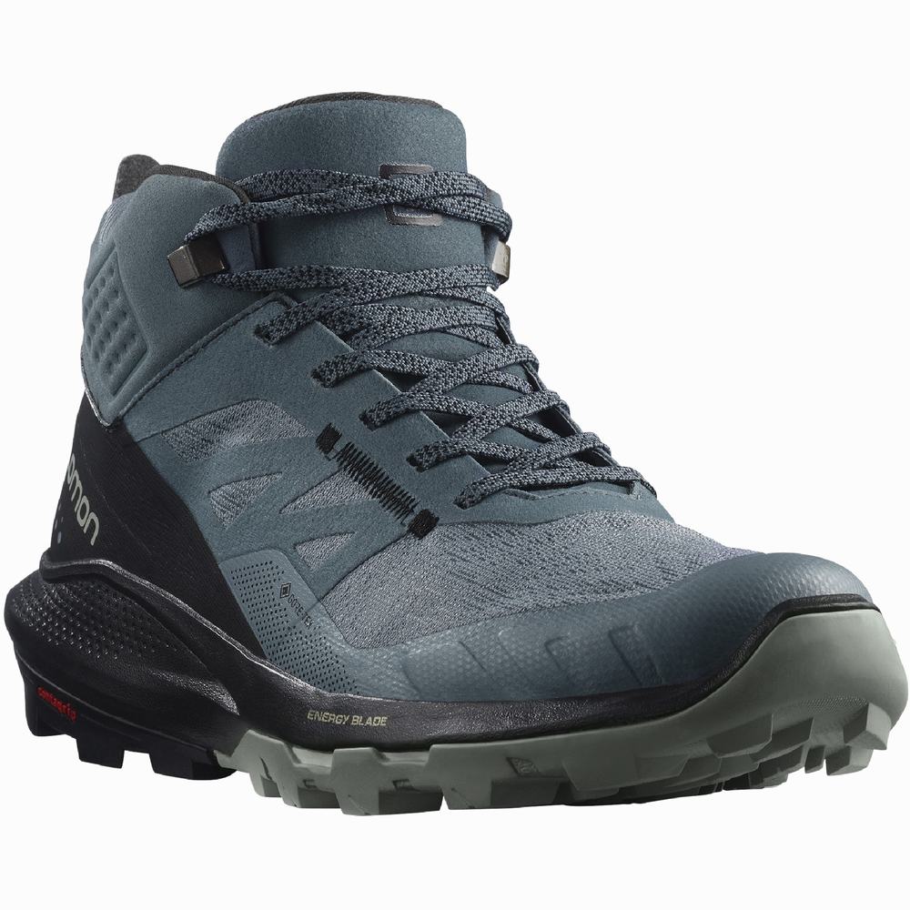 Dámské Turistické Boty Salomon Outpulse Mid Gore-tex Černé | CZ-7859421