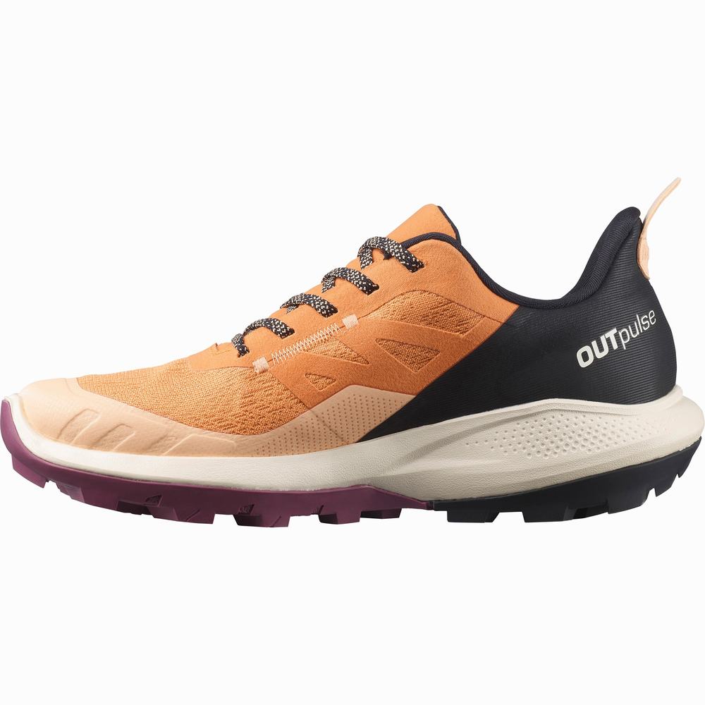 Dámské Turistické Boty Salomon Outpulse Gore-tex Apricot/Black | CZ-9423160