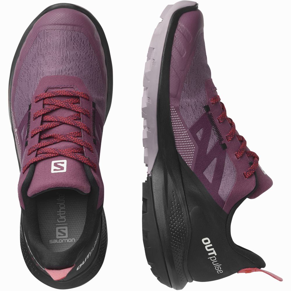 Dámské Turistické Boty Salomon Outpulse Gore-tex Purple/Black/Red | CZ-9627451