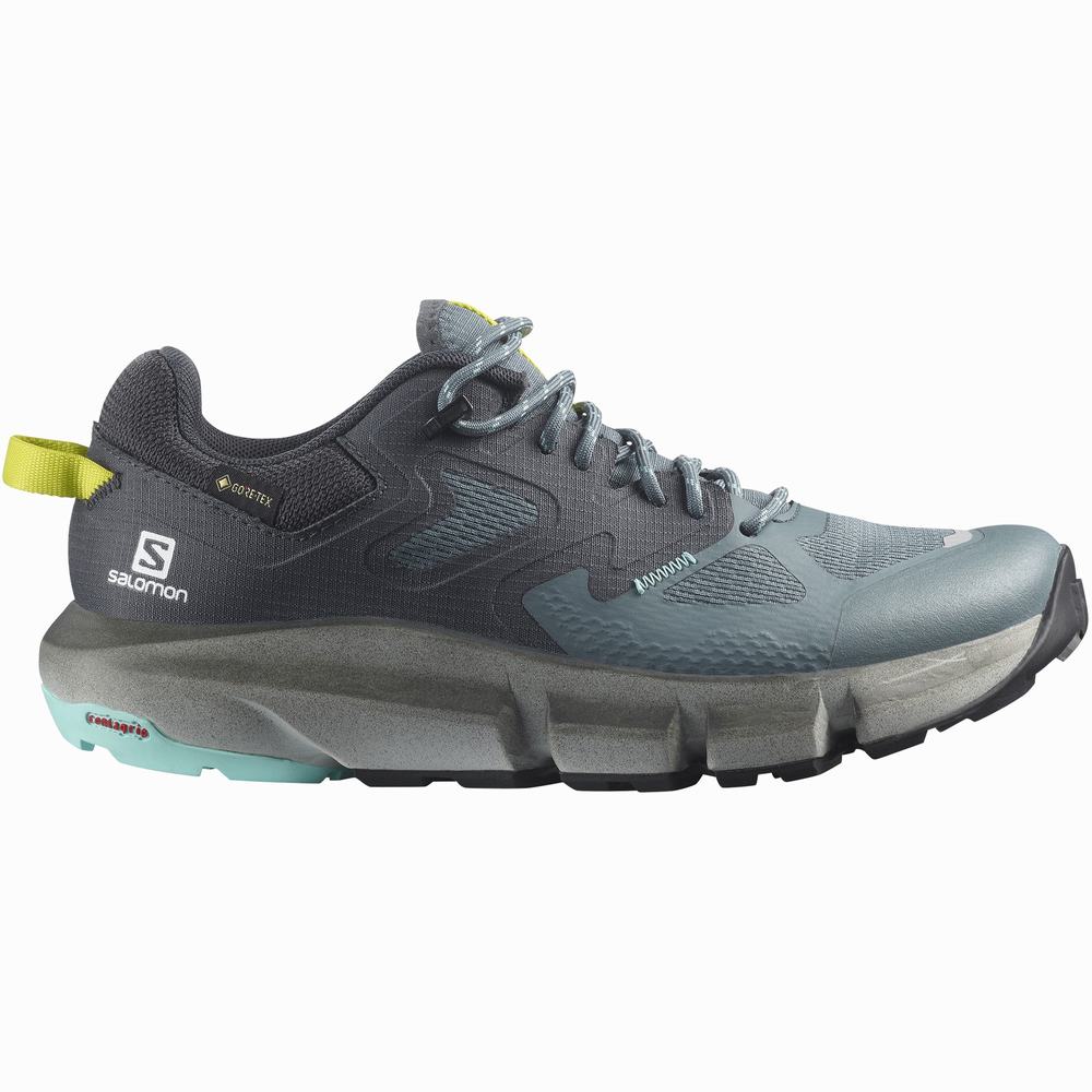 Dámské Turistické Boty Salomon Predict Hike Gore-tex Navy/Turquoise | CZ-8574901