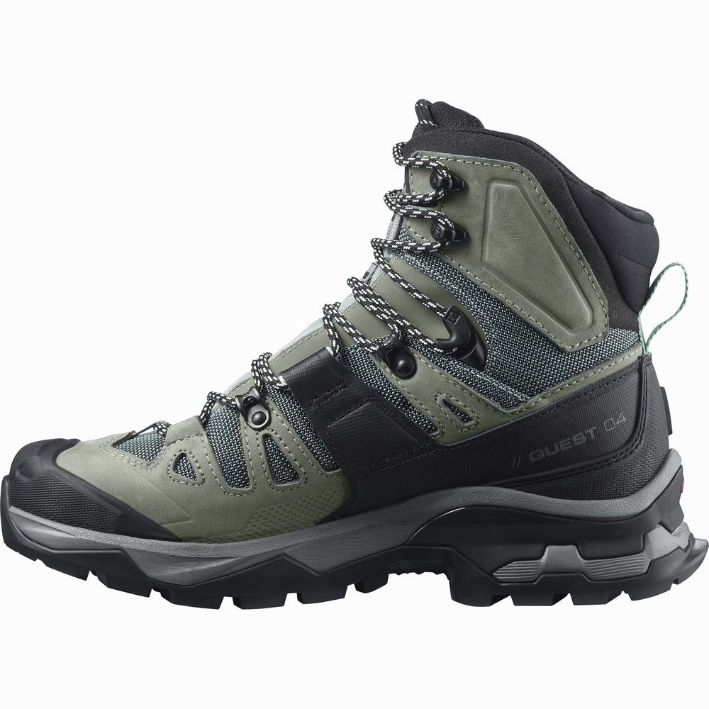 Dámské Turistické Boty Salomon Quest 4 Gore-tex Blue/Black | CZ-0618427