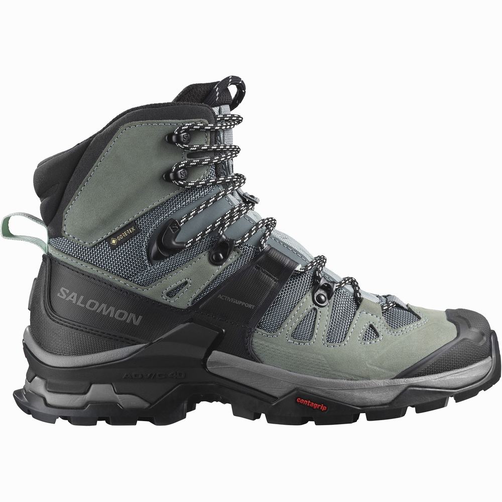 Dámské Turistické Boty Salomon Quest 4 Gore-tex Blue/Black | CZ-0618427