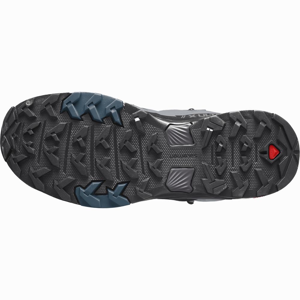 Dámské Turistické Boty Salomon X Ultra 4 Mid Gore-tex Black/Blue | CZ-1345780