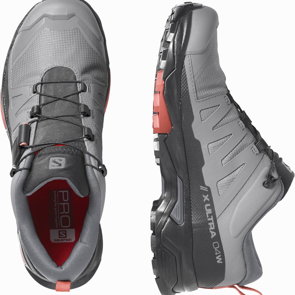 Dámské Turistické Boty Salomon X Ultra 4 Gore-tex Grey/Black | CZ-2471568