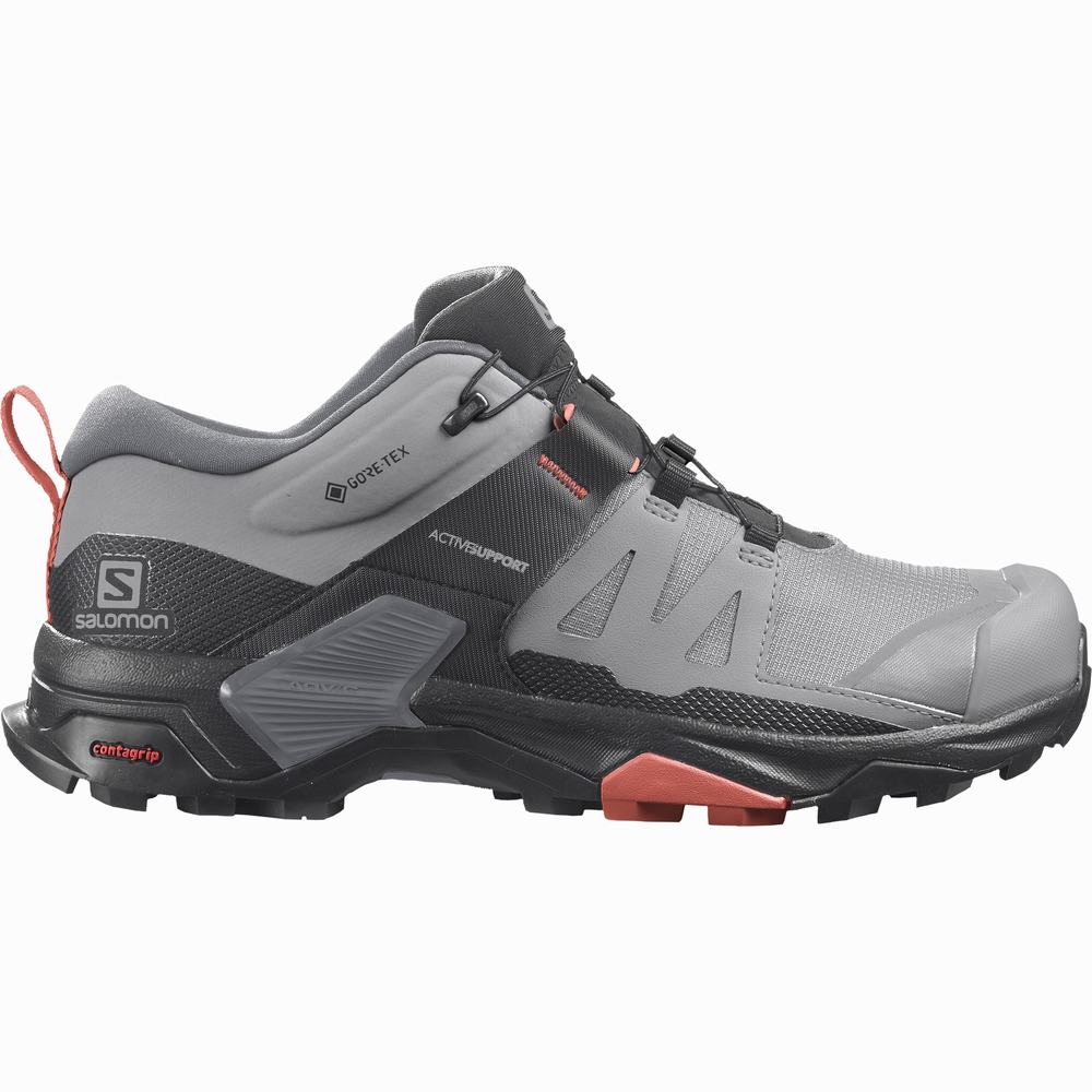 Dámské Turistické Boty Salomon X Ultra 4 Gore-tex Grey/Black | CZ-2471568