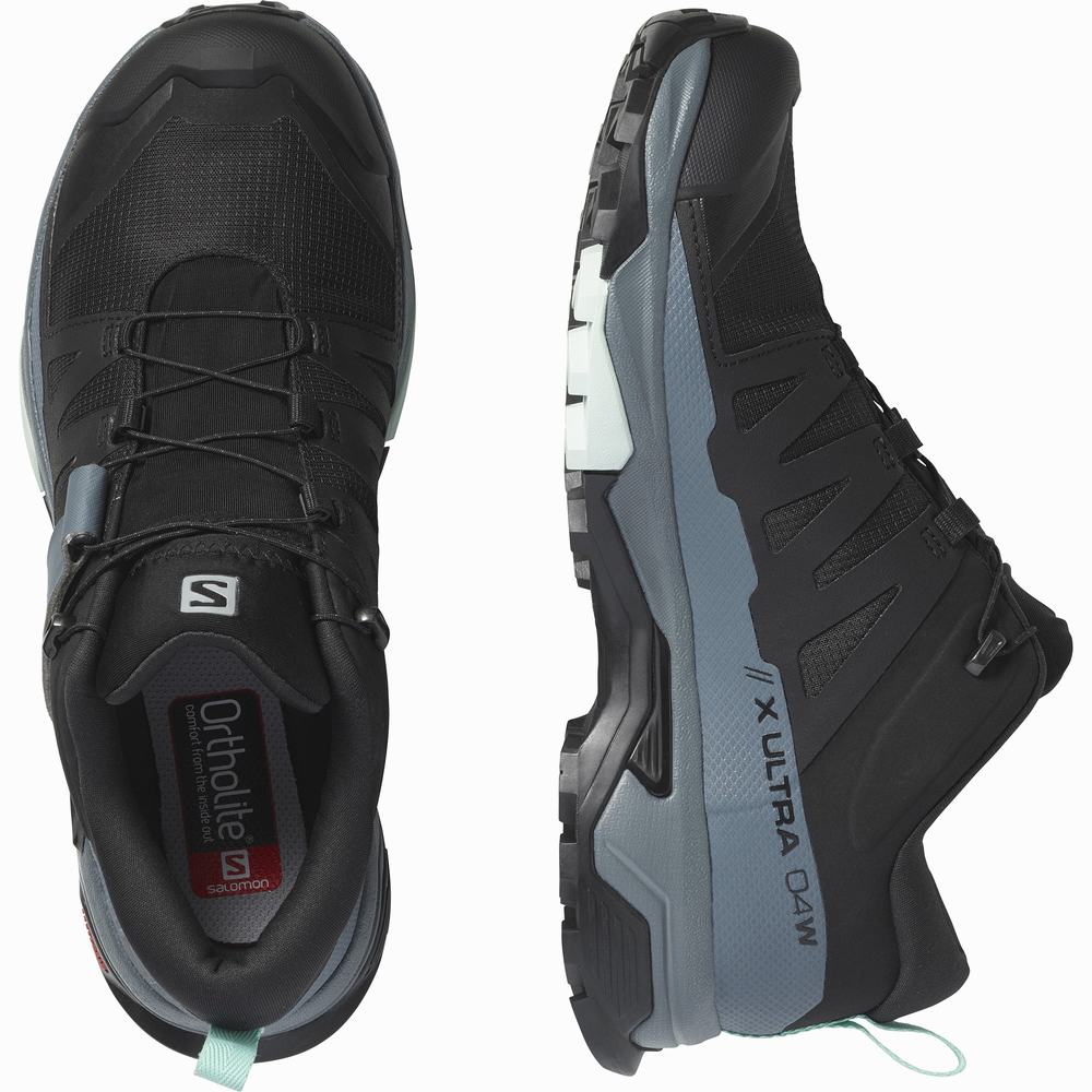 Dámské Turistické Boty Salomon X Ultra 4 Gore-tex Black/Blue | CZ-2851609