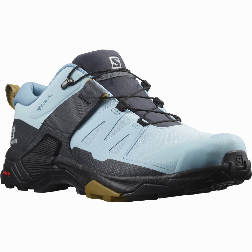 Dámské Turistické Boty Salomon X Ultra 4 Gore-tex Blue/Black | CZ-4137206