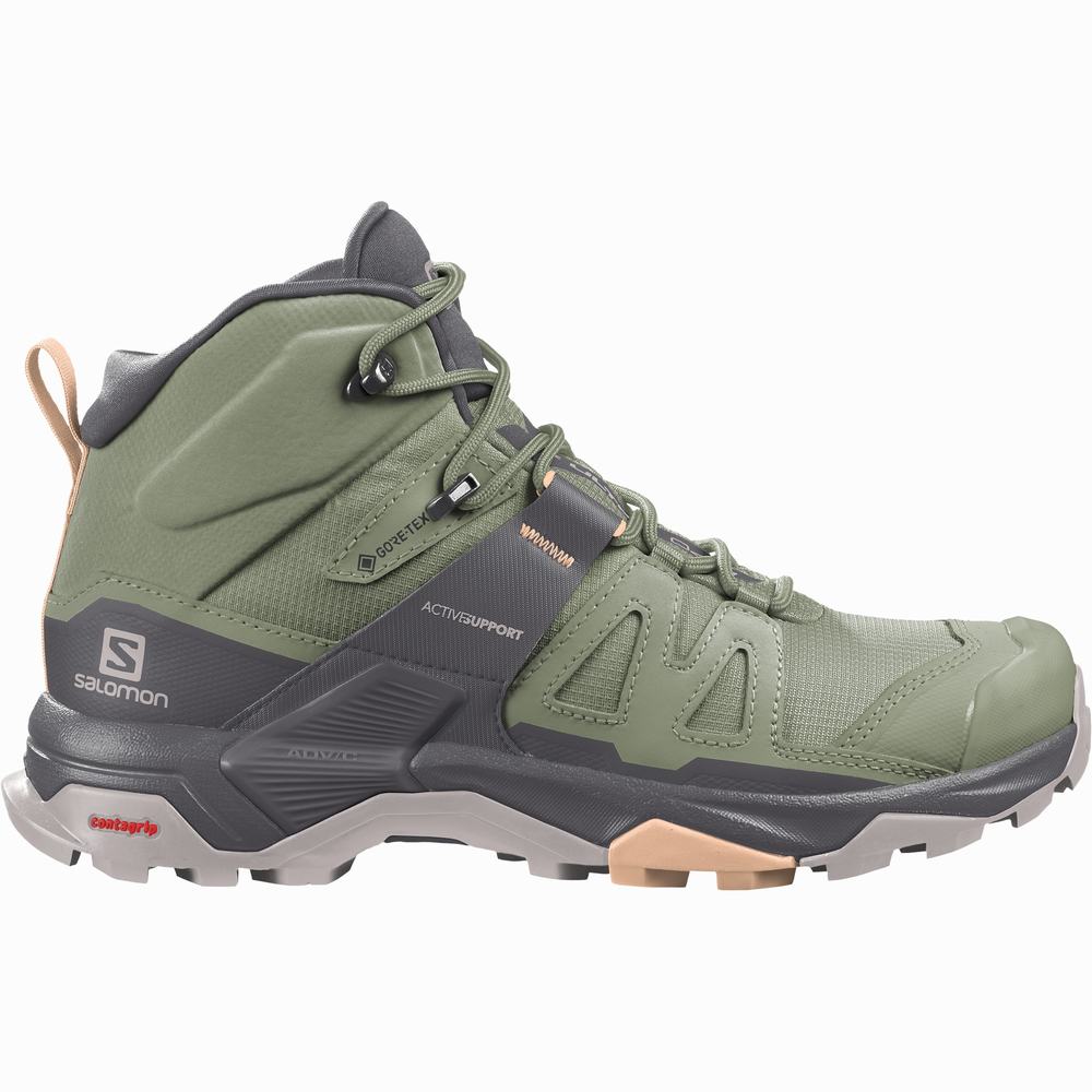 Dámské Turistické Boty Salomon X Ultra 4 Mid Gore-tex Krém | CZ-5724308