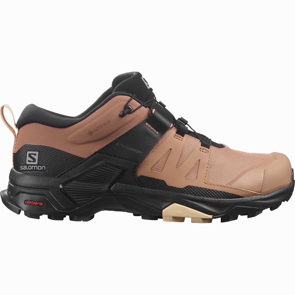 Dámské Turistické Boty Salomon X Ultra 4 Gore-tex Black/Cream | CZ-6281453