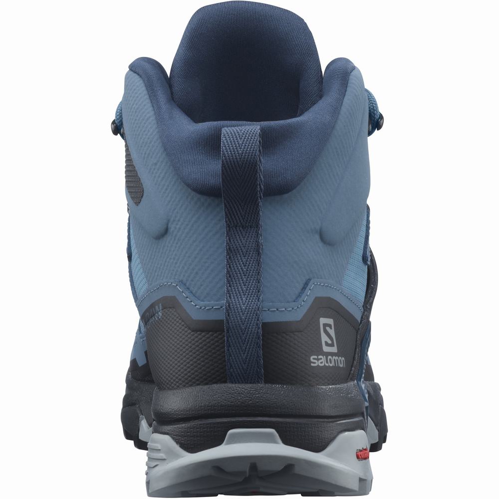 Dámské Turistické Boty Salomon X Ultra 4 Mid Gore-tex Blue/Black | CZ-6483270