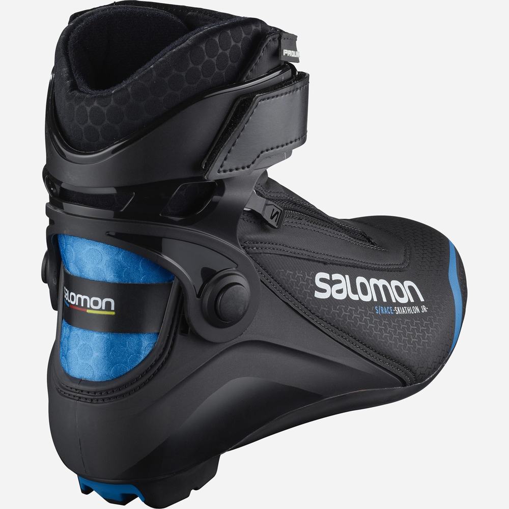 Dětské Lyžařské Boty Salomon S/Race Skiathlon Junior Prolink Black/Blue | CZ-8362459