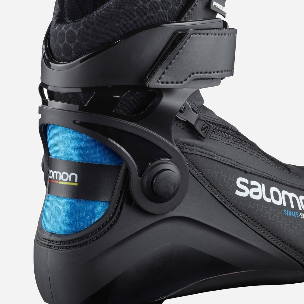 Dětské Lyžařské Boty Salomon S/Race Skiathlon Junior Prolink Black/Blue | CZ-8362459