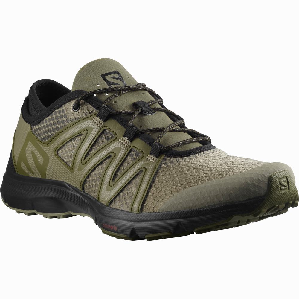 Pánské Boty do Vody Salomon Crossamphibian Swift 2 Olive/Black | CZ-2379514