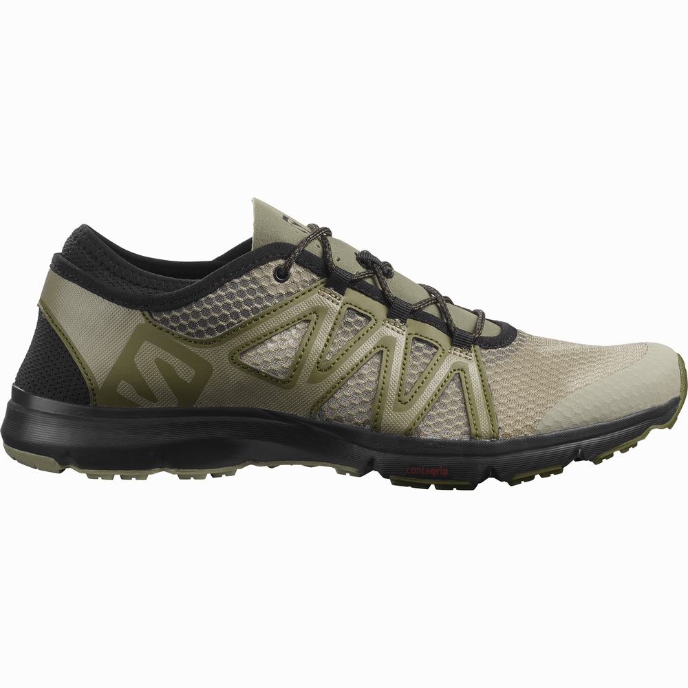 Pánské Boty do Vody Salomon Crossamphibian Swift 2 Olive/Black | CZ-2379514