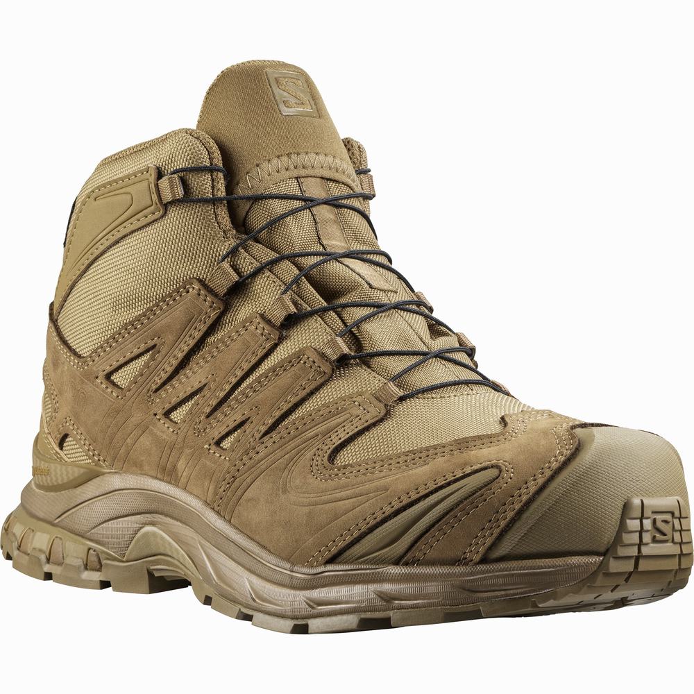 Pánské Přibližovací Boty Salomon Xa Forces Mid Gore-tex Hnědé | CZ-5206379