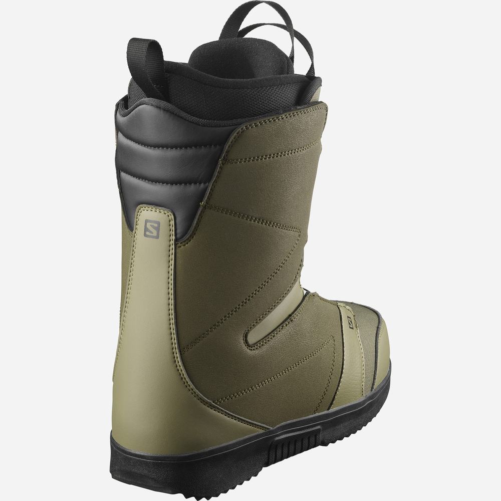 Pánské Snowboardové Boty Salomon Faction Boa Olive/Black | CZ-1326987