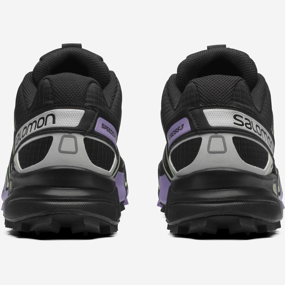 Pánské Tenisky Salomon Speedcross 3 Black/Lavender/Green | CZ-7042953