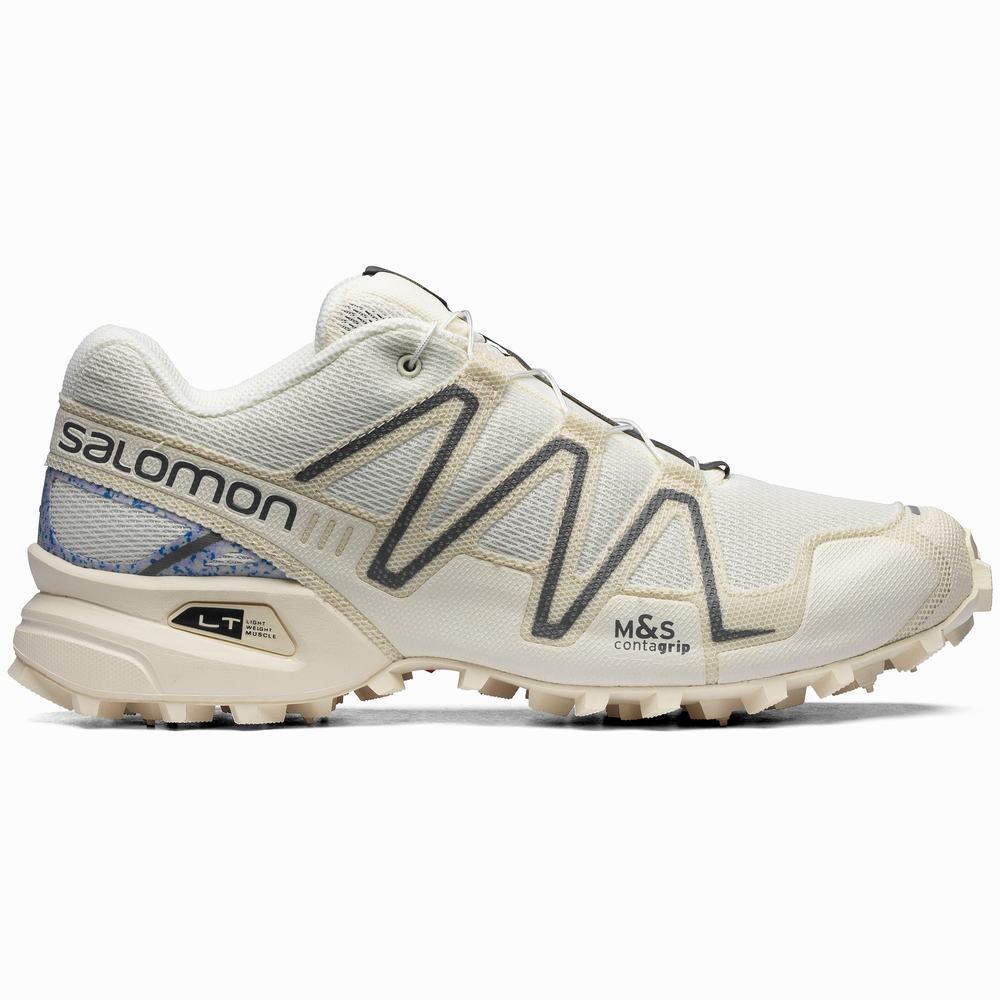 Pánské Tenisky Salomon Speedcross 3 Mindful Khaki/White | CZ-0765812