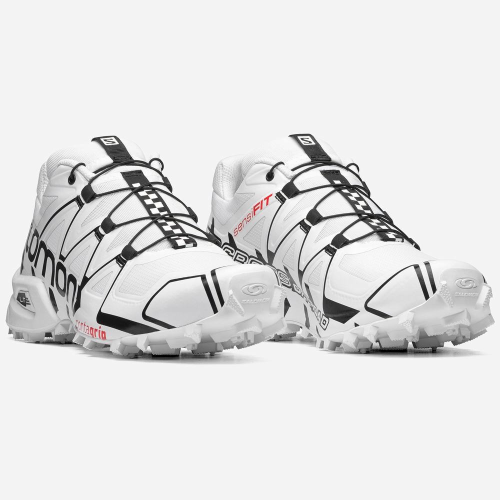 Pánské Tenisky Salomon Speedcross Offroad White/Black | CZ-4790256