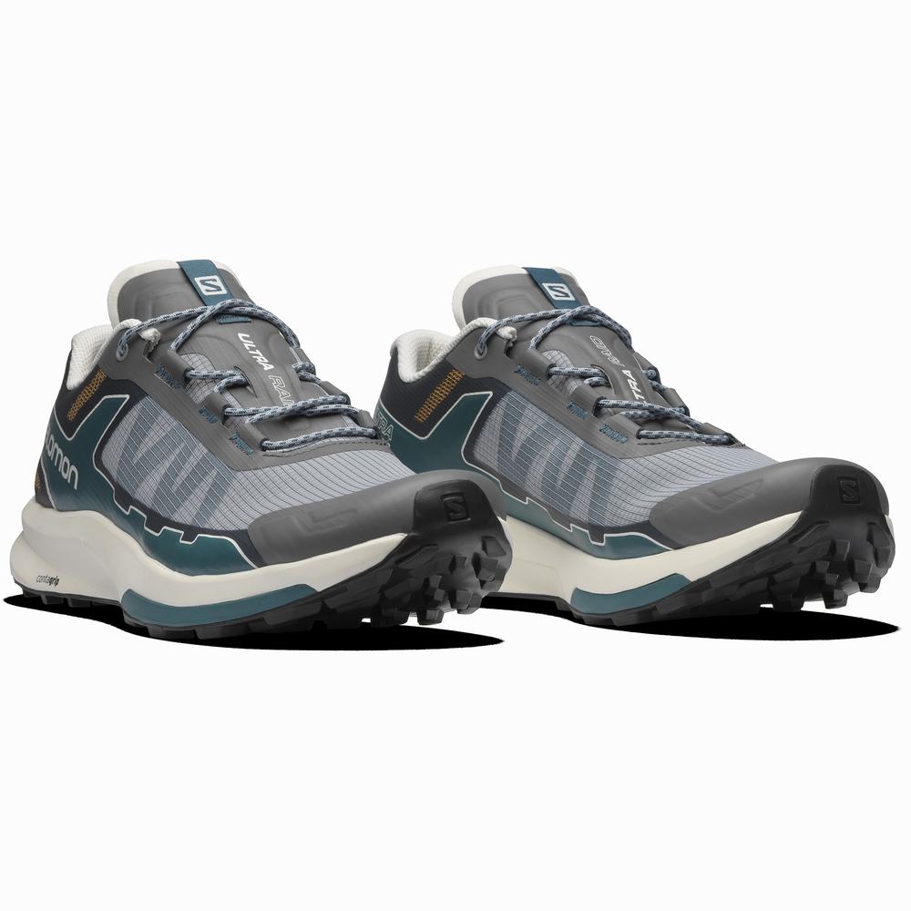 Pánské Tenisky Salomon Ultra Raid Grey/Blue | CZ-3795081