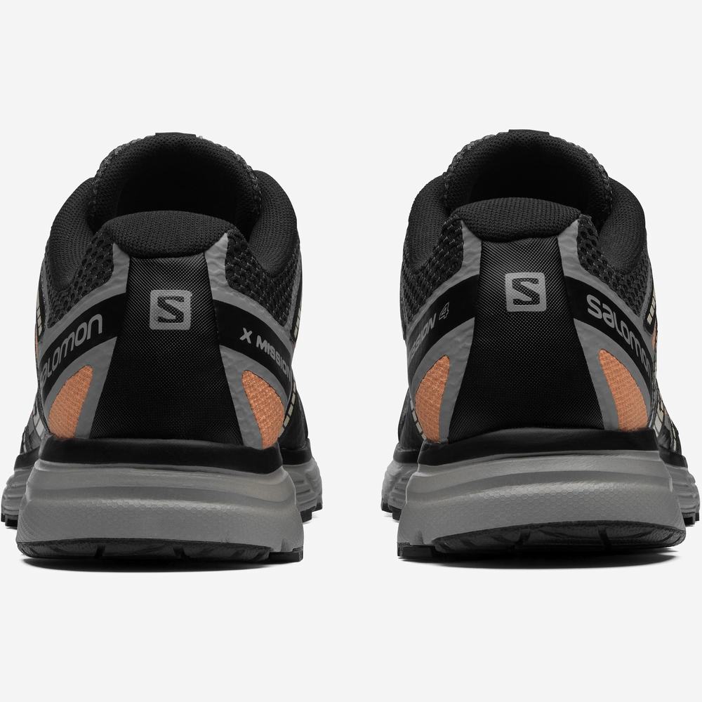 Pánské Tenisky Salomon X-mission 4 Black/Orange | CZ-5243790