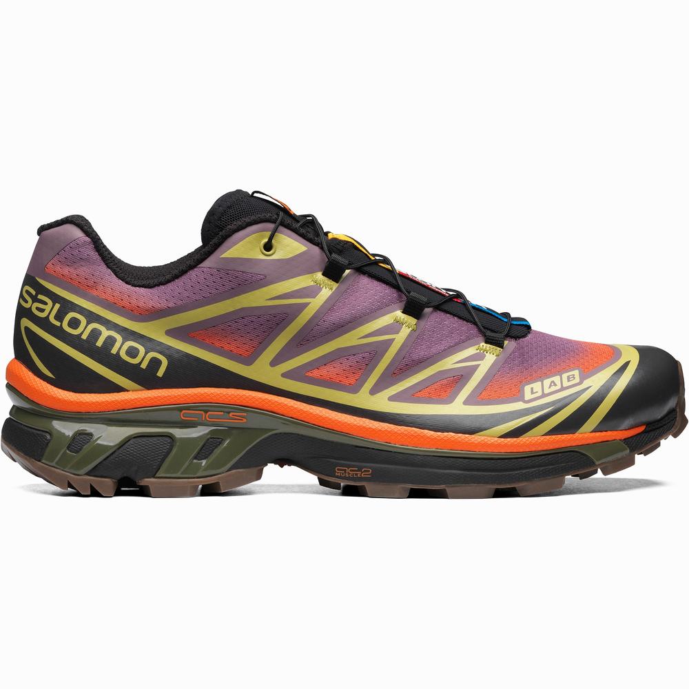 Pánské Tenisky Salomon Xt-6 Skyline Purple/Green/Orange | CZ-1672390