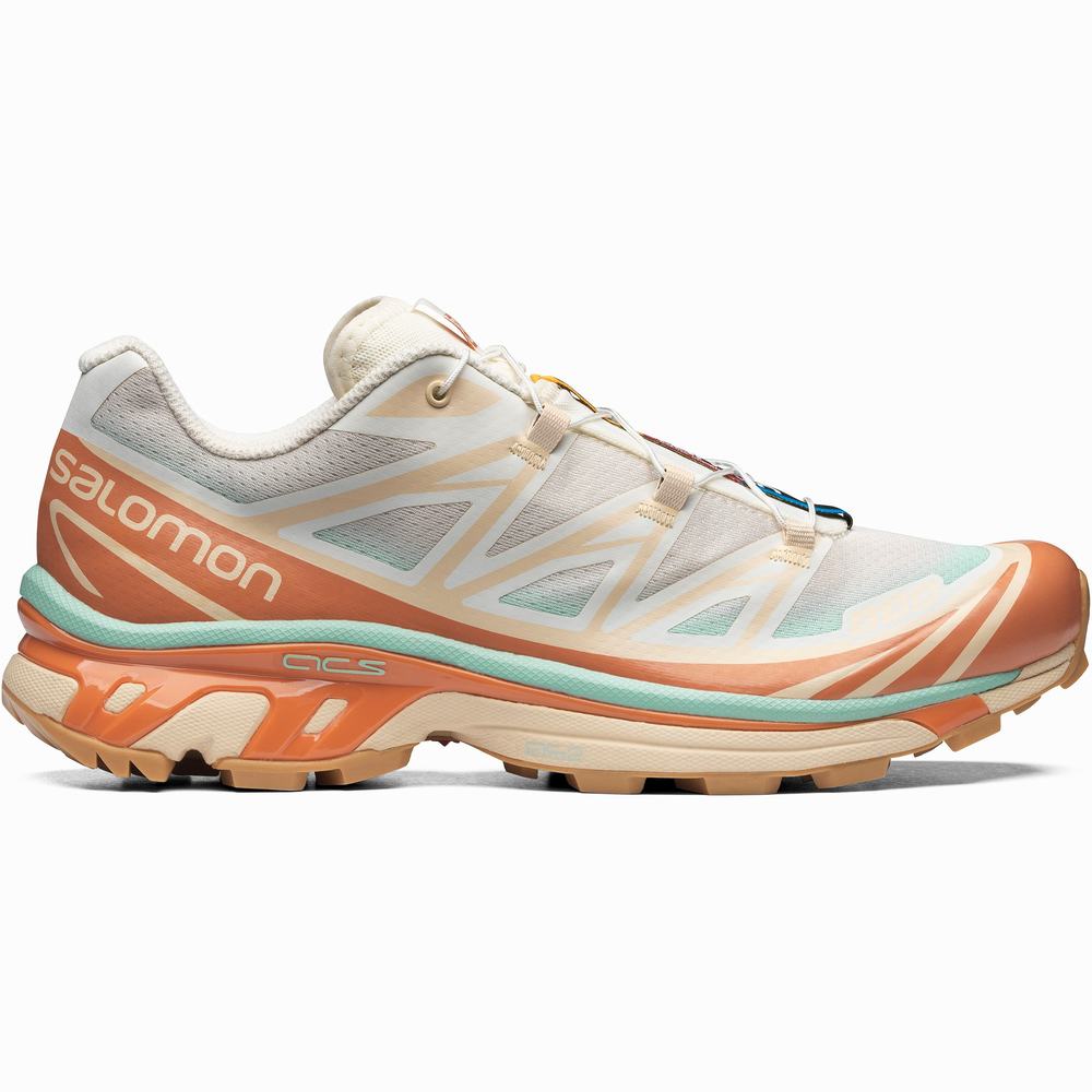 Pánské Tenisky Salomon Xt-6 Skyline White/Orange | CZ-6087952