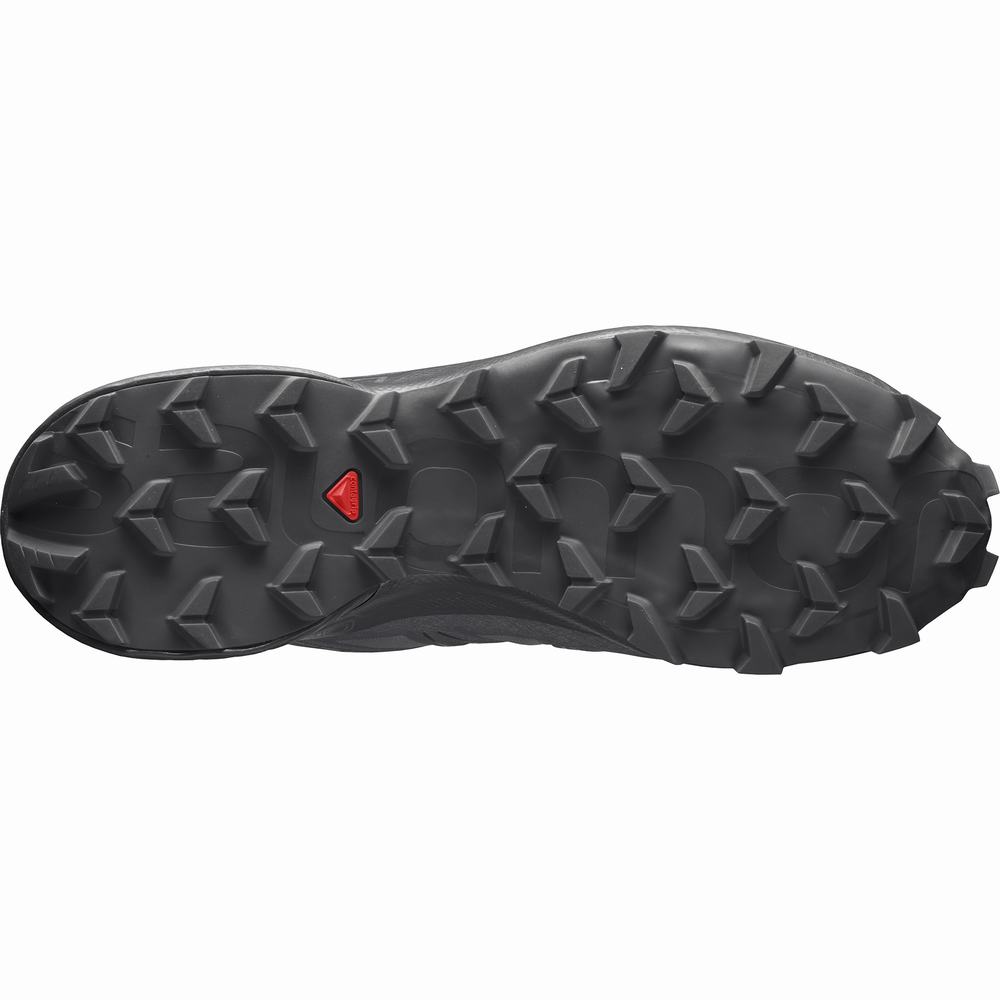 Pánské Trailové Běžecké Boty Salomon Speedcross 5 Grey/Black | CZ-0451327