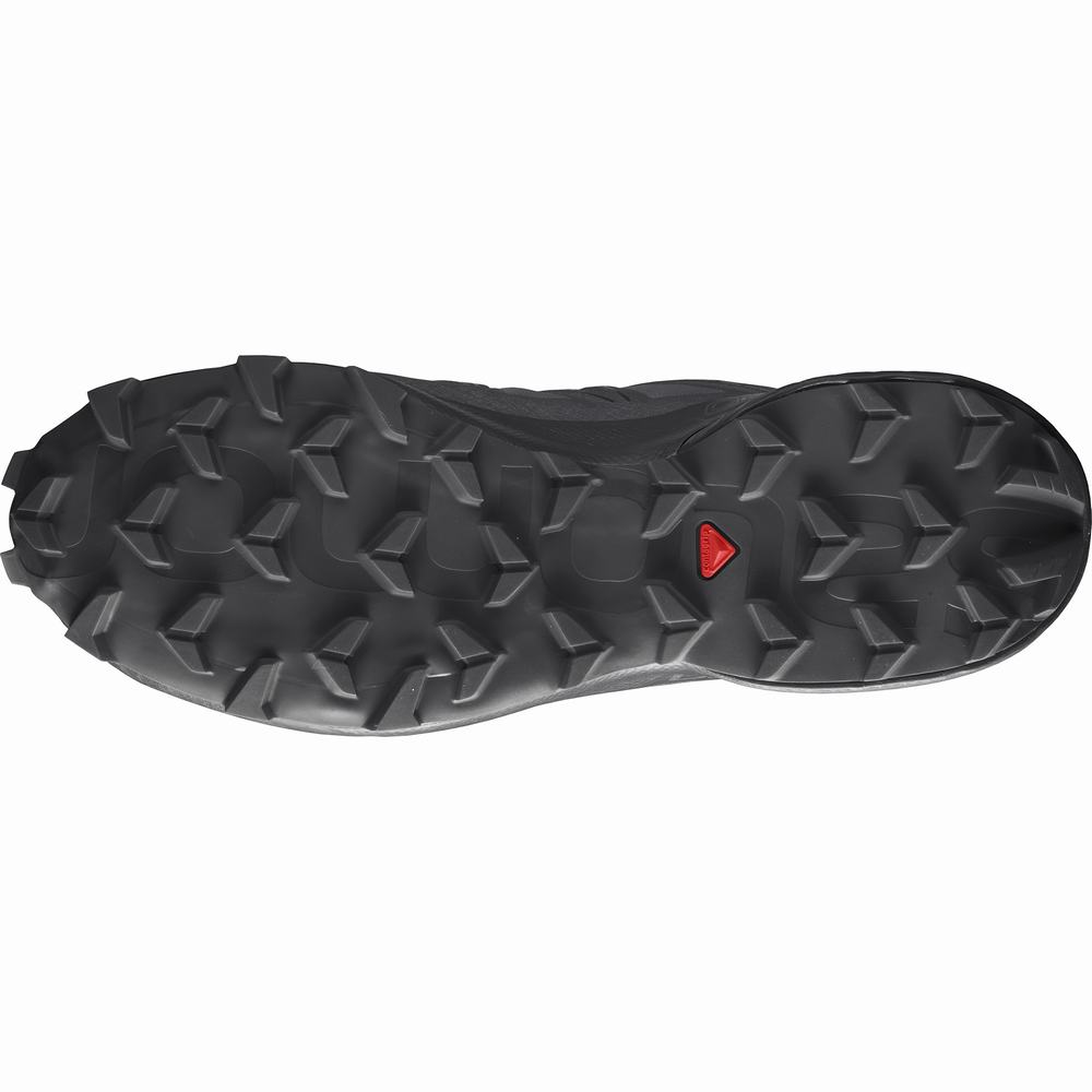 Pánské Trailové Běžecké Boty Salomon Speedcross 5 Grey/Black | CZ-0451327