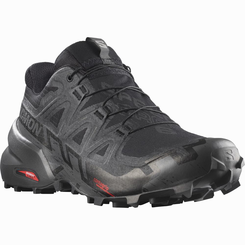 Pánské Trailové Běžecké Boty Salomon Speedcross 6 Gore-tex Černé | CZ-2186495