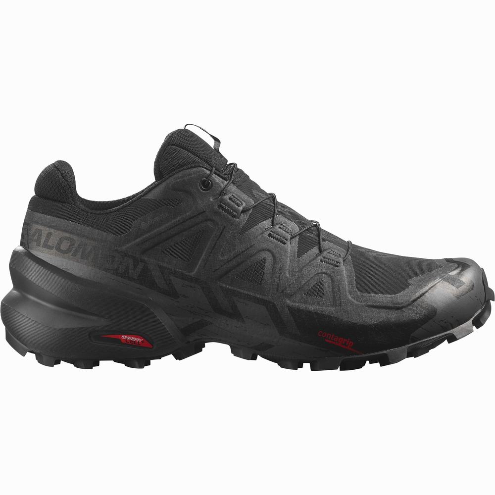 Pánské Trailové Běžecké Boty Salomon Speedcross 6 Gore-tex Černé | CZ-2186495